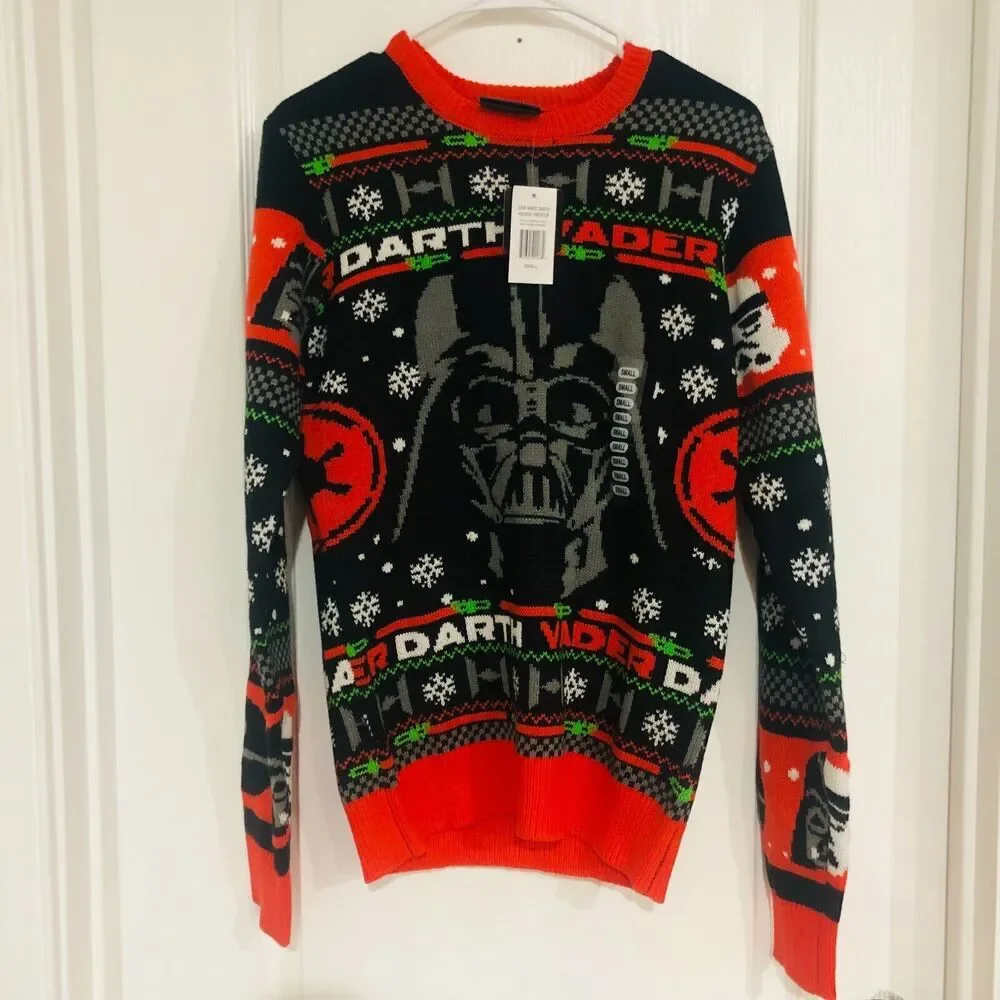Geeknet Star Wars Darth Vader Holiday Men's Sweater GameStop Exclusive Small NWT